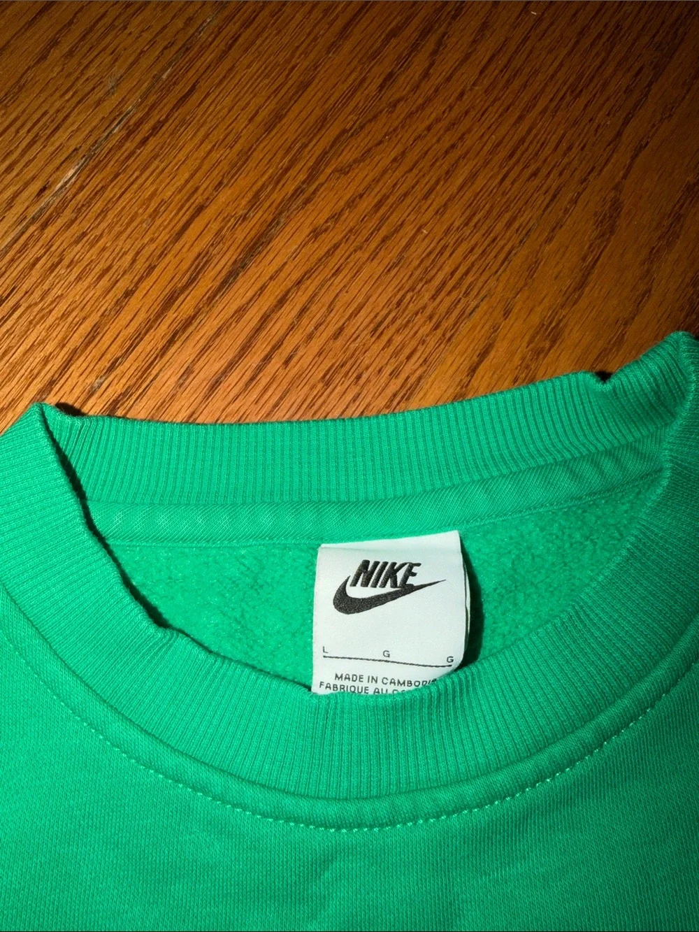 Nike green youth